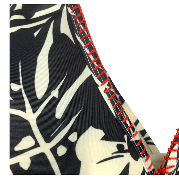 NEW Lane Bryant Sz 26 Lightly Lined No-Wire Palm Paradise Swimsuit Top Only NWOT - Picture 3 of 7